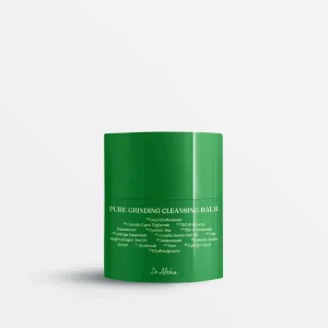 Dr. Althea Pure Grinding Cleansing Balm 50ml jar with green balm inside on white background.”
