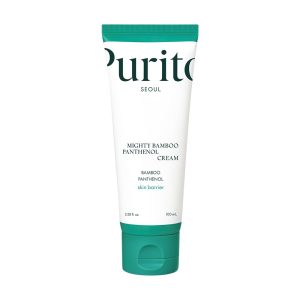 PURITO SEOUL Mighty Bamboo Panthenol Cream 100ml – soothing and hydrating moisturizer with bamboo extract and panthenol for sensitive skin.