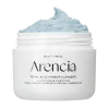 Jar of Arencia Fresh Blue Hyssop Rice Mochi Cleanser 120g with soft blue label and mochi‑like textured product visible around it